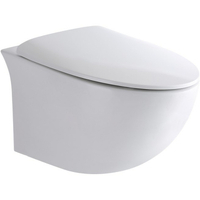 CeramaLux 2297 безободковый, с крышкой микролифт, белый глянцевый