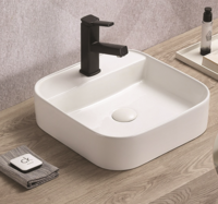 CeramaLux 40x40x11.1 см 78574, керамическая, белая глянцевая