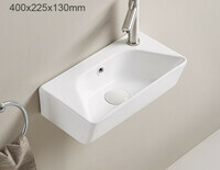 CeramaLux 40 см 78578L белая глянцевая