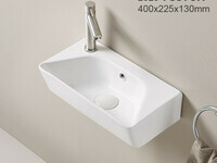 CeramaLux 40 см 78578R белая глянцевая