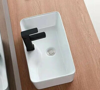 CeramaLux 50 см 7291-1 белая глянцевая