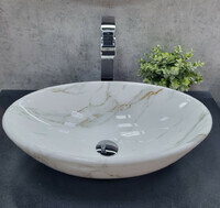 CeramaLux 52 см D1147-505(340) белый мрамор