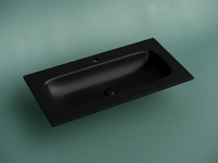 Ceramicanova Grace 910*457*137 мм, с отв под смеситель, черный матовый