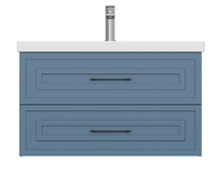 Cersanit Classic 78 см 69091 подвесная, голубая матовая