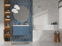 Cersanit Classic 80 см подвесная, голубая матовая