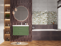 Cersanit Classic 80 см подвесная, зеленая матовая