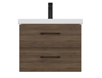 Cersanit Lara 59 см 69158 подвесная, орех табак