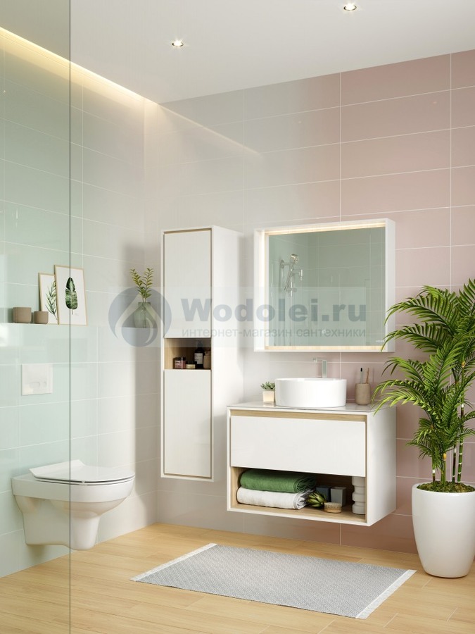 Мебель для ванной Cersanit Louna 80 SP-SZ-LOU80-BL/Wh