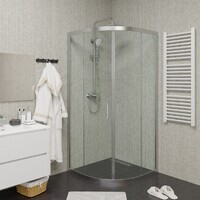 Ceruttispa 88x88 VIVA90 N прозрачный, профиль хром