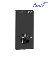 Ceruttispa G111B из черного стекла, с кнопкой