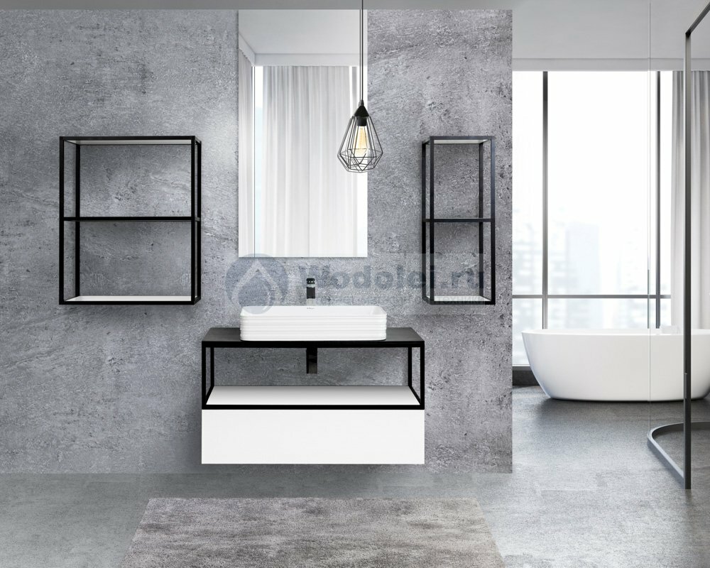 Мебель для ванной Cezares Cadro подвесная, 100 см, одноярусная