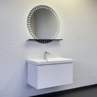 Comforty Арзамас 80 см белая матовая, подвесная, с двумя ящиками