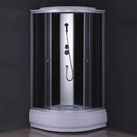 Comforty 90х90 307GG стекло тонированное, профиль хром