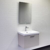 Comforty Касабланка 60 см, серый шелк, подвесная  и ручкой серый металлик