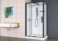 Esbano Raspa 120x80 EST-RASPA-128 прозрачная, профиль матовый черный