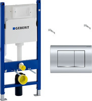 Geberit Duofix Delta 458.163.21.1 с кнопкой смыва хром