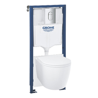 Grohe Rapid SL 103849SH00 безободковый, сиденье микролифт, белый, кнопка хром