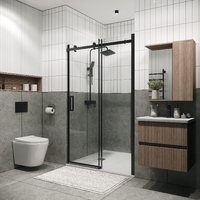 Grossman Classic 140х195 100.K33.04.140.21.00 стекло прозрачное, профиль черный матовый