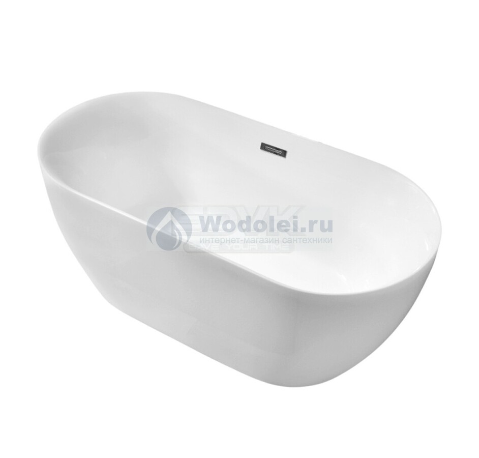 Акриловая ванна Grossman Classic 170x75 GR-12502 белая глянцевая