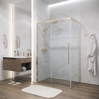 Grossman Galaxy 110х100 120.K33.01.1110.32.00 стекло прозрачное, профиль золото сатин