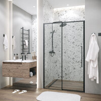 Grossman Galaxy 100x195 100.K33.01.100.21.00 стекло прозрачное, профиль черный матовый