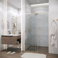 Grossman Galaxy 100x195 100.K33.01.100.32.00 стекло прозрачное, профиль золото сатин