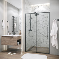 Grossman Galaxy 110x195 100.K33.01.110.21.00 стекло прозрачное, профиль черный матовый