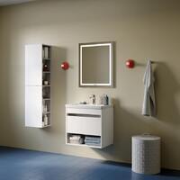 Iddis Zodiac X 60 см  подвесная, 1 ящик, белая