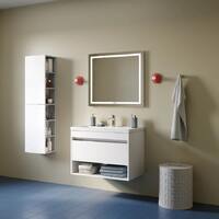 Iddis Zodiac X 80 см подвесная, 1 ящик, белая