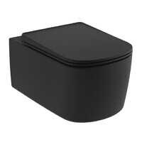 Kludi Resa S 27WCSET39 безободковый, с сиденьем микролифт, черный матовый