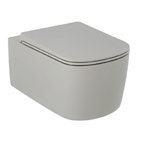 Kludi Resa S 27WCSETO2 безободковый, с сиденьем микролифт, светло-серый матовый