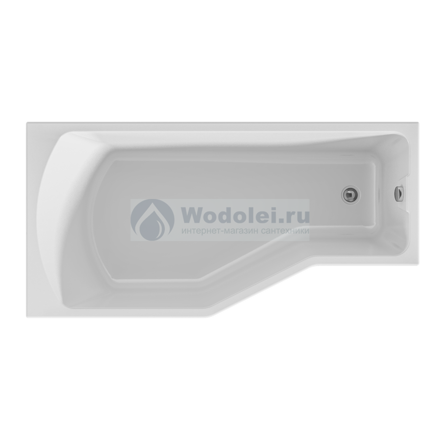Ванна акриловая MarKa One Convey 170x75 01кон1775л белая L