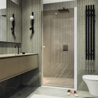 MaybahGlass 70x198 MGD-1674-1 стекло бронза, профиль белый