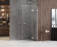 New Trendy AVEXA 90x90 EXK-1472 стекло прозрачное, профиль хром