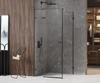 New Trendy AVEXA Black 90x90 EXK-1576 стекло прозрачное, профиль черный