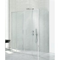 New Trendy NEW CORRINA Chrome 140x90 K-0483 стекло прозрачное, профиль хром