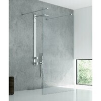 New Trendy NEW MODUS Chrome 140x200 EXK-5498 стекло прозрачное, профиль хром