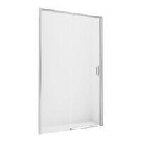 New Trendy PRIME 100x200 D-0298A стекло прозрачное, профиль хром