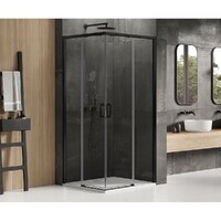 New Trendy PRIME Black 110x70 D-0350A/D-0319A стекло прозрачное, профиль черный