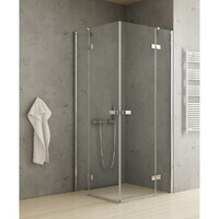 New Trendy REFLEXA Chrome 90x90 EXK-5168 стекло прозрачное, профиль хром