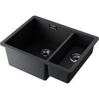 Omoikiri Kata 55-2-U-BL Artgranit черная матовая