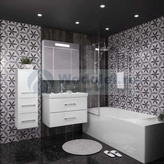 Мебель для ванной Opadiris Арабеско 80 см, подвесная белая
