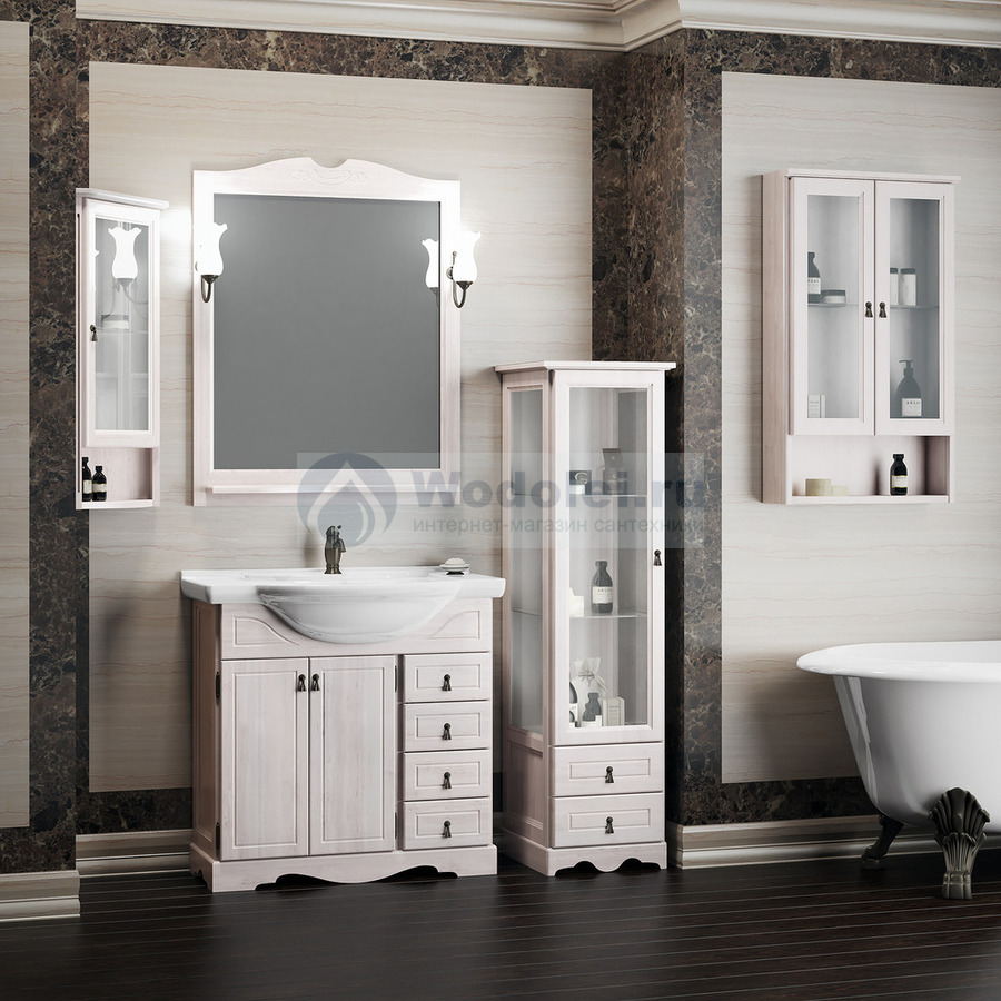 Мебель для ванной Opadiris Клио 85 см белая