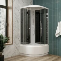 Parly Classic Эконом 100х100 EC1021 стекло тонированное, профиль белый