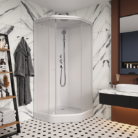 Parly Penta 90х90 P911F стекло матовое, профиль белый