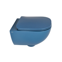 Plumberia Selection IXO Ceramica KIT XO5000BD Slim безободковый, сиденье микролифт, блу деним глянцевый