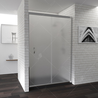 RGW PA-12 110x195 раздвижная, стекло матовое, профиль хром