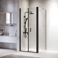 RGW Passage PA-134B 100x100 060814400-14 стекло прозрачное, профиль черный, без поддона