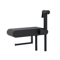 RGW Shower Panels SP-222B 581408222-04 черный, с полкой и бумагодержателем