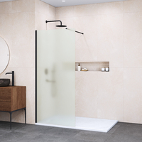 RGW Walk In WA-002 B 80 см матовое стекло, профиль черный